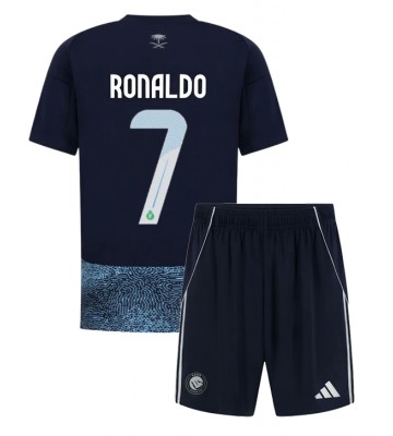 Al-Nassr Cristiano Ronaldo #7 Udebanetrøje Børn 2025-26 Kortærmet (+ Korte bukser)